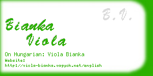 bianka viola business card